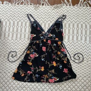 Band of Gypsies Black Floral Top